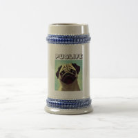 Cartoon Cutest Ever Adorable Puppy Pug Mug Shot
