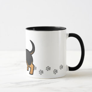 Cartoon Dachshund (smooth coat) Mug