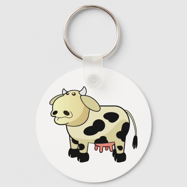 Cartoon Dairy Cow Key Chain (Front)