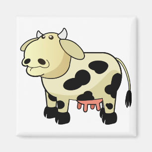 Cartoon Dairy Cow Magnet