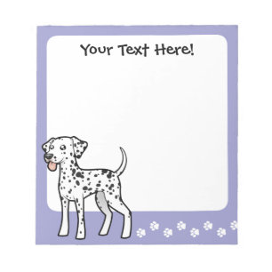 Cartoon Dalmatian Notepad