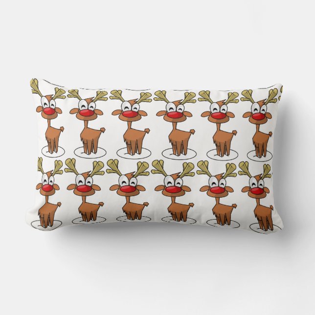 **CARTOON DE RÉINDEUR DE LA CUTIE PIE** COUSSIN DE (Recto)