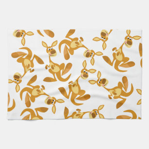 Cartoon de tambours Kangaroo Mojo Serviette de cui