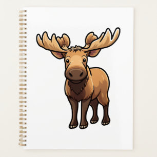  Cartoon deer illustration Planner