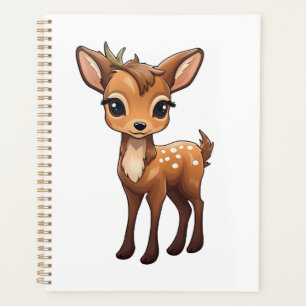  Cartoon deer illustration Planner