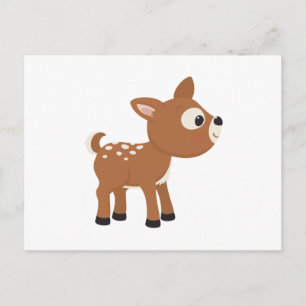 Cartoon Deer Postcard