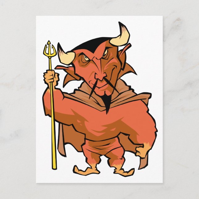 Cartoon Devil Postcard (Front)