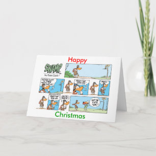 Cartoon d'Humour de l'aviation - Carte de Noël