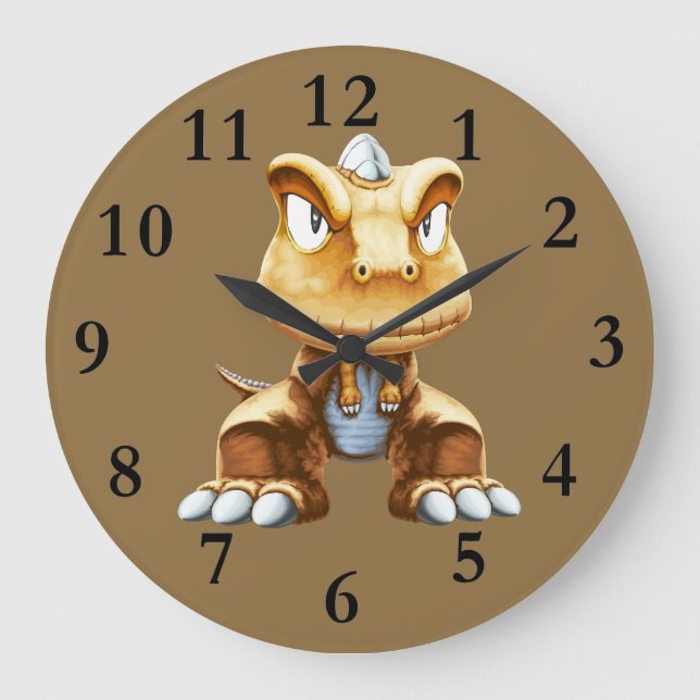 Cartoon Dinosaur Clock (Front)