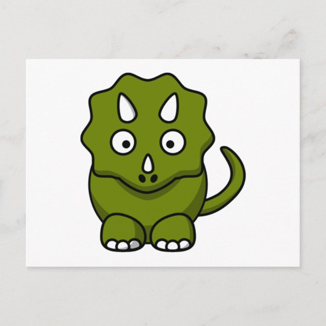Cartoon Dinosaur Postcard (Front)