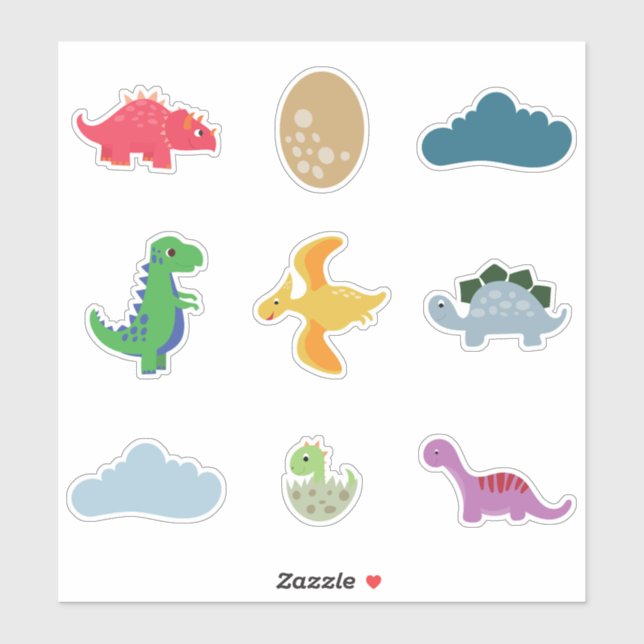 Cartoon Dinosaurs (Sheet)