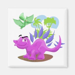 Cartoon Dinosaurs Magnet