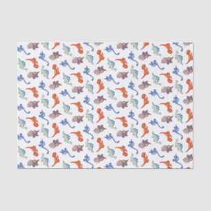 Cartoon Dinosaurs Tissue Paper