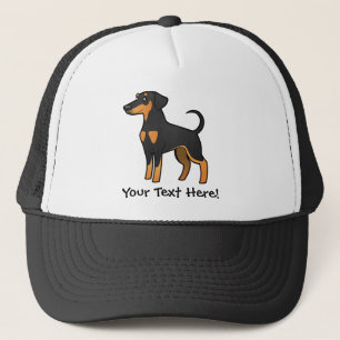 Cartoon Doberman Pinscher (floppy ears) Trucker Hat