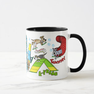 Cartoon Dog Agility Mug