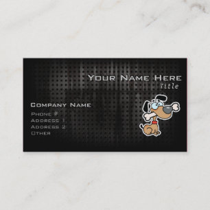 Cartoon Dog; Grunge Business Card