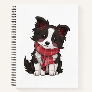 Cartoon dog illustration notebook