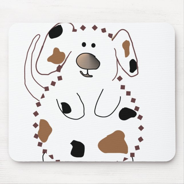 Cartoon Dog Mouse Pad (Front)