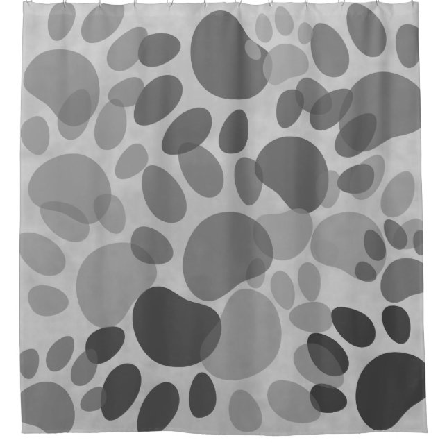 Cartoon Dog Paw Print Colourful Abstract Art Showe (Front)