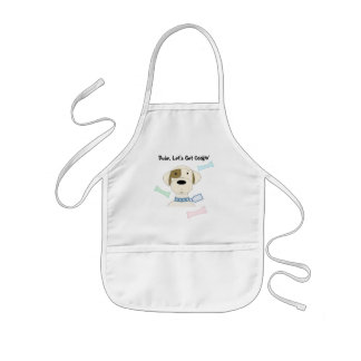 Cartoon Dog with Fun Saying Kids Apron