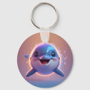 🐬 Cartoon Dolphin Cute Ocean Animal Gift 🐬 Keychain