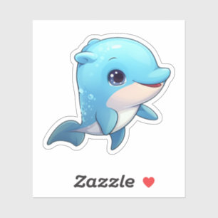 Cartoon dolphin illustration