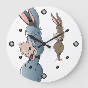Cartoon Donkey Wall Clock