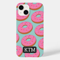 Cartoon Doughnut Circles with Pink Topping custom
