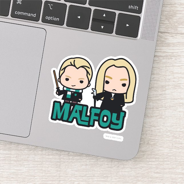 Cartoon Draco and Lucius Malfoy Character Art (Detail)