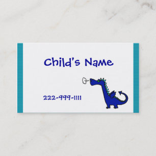 Cartoon dragon Children's Calling Card
