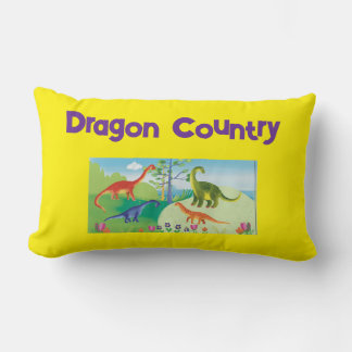 Cartoon Dragon Country Lumbar Pillow