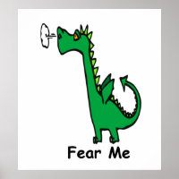 Cartoon Dragon Fear Me