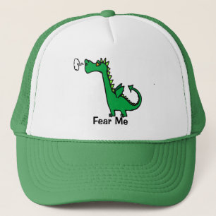 Cartoon Dragon Fear Me Trucker Hat