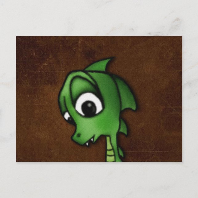 Cartoon Dragon Postcard (Front)