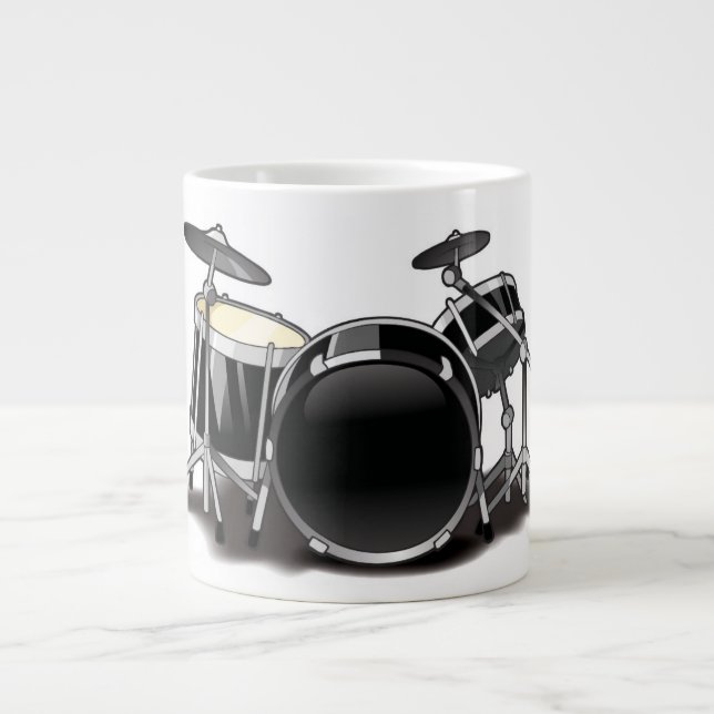Cartoon Drummer Mug (Front)