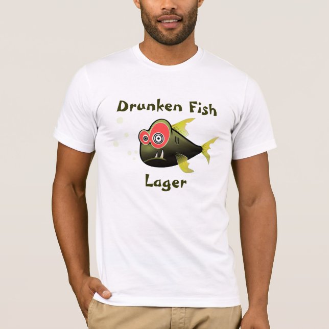 Cartoon Drunk Fish T-Shirt (Front)