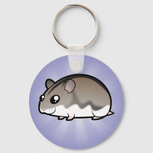 Cartoon Dwarf Hamster Keychain