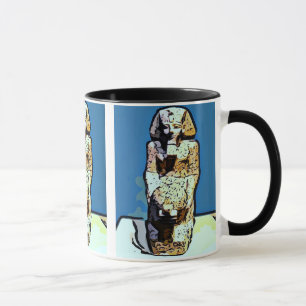 Cartoon Egyptian Statue Mug