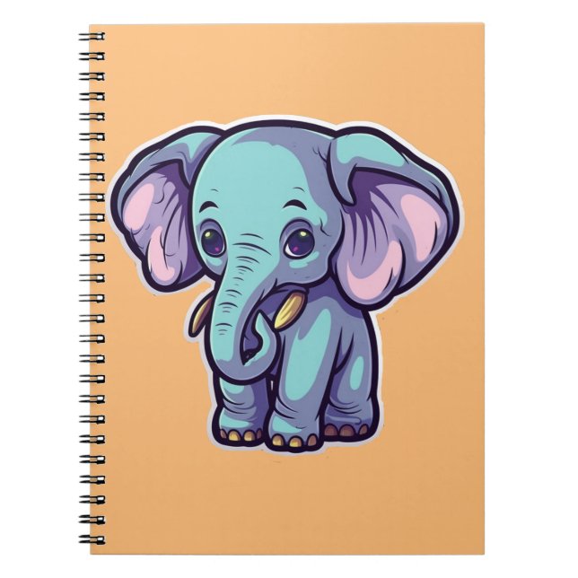 CARTOON ELEPHANT NOTEBOOK (Front)