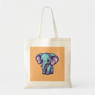 CARTOON ELEPHANT TOTE BAG