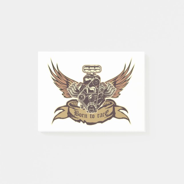 Cartoon engine post-it notes (Front)