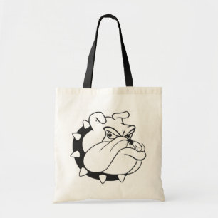 Cartoon English Bulldog Puppy Dog Mascot Tote Bag