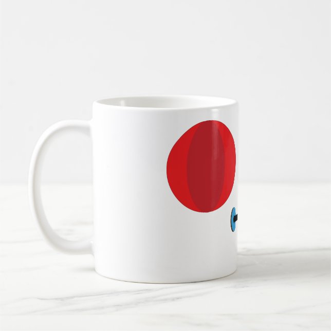 cartoon exercise tools mug (Left)