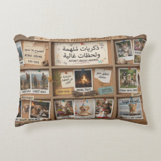 Cartoon Explorer Memory Box Design Accent Pillow
