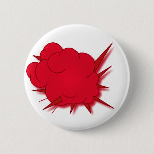 Cartoon explosions 2 inch round button