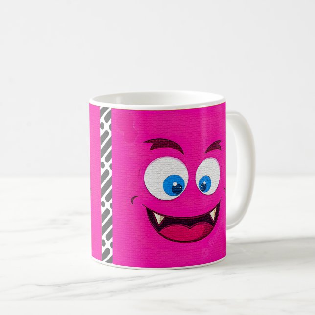 cartoon Face Expression Coffee Mug (Front Right)