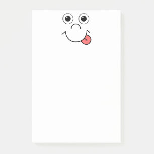 Cartoon face post-it notes