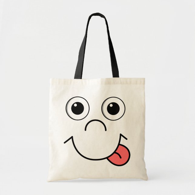 Cartoon face tote bag (Front)