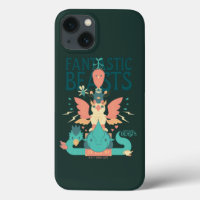 Cartoon Fantastic Beasts Emerge From Suitcase