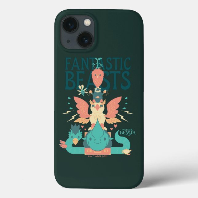 Cartoon Fantastic Beasts Emerge From Suitcase Case-Mate iPhone Case (Back)